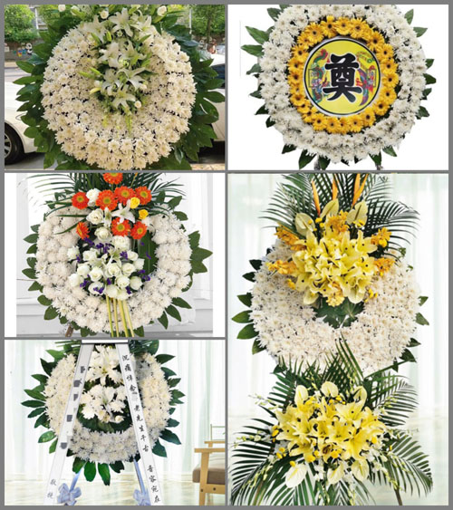 山西长治武乡县涌泉乡石槽沟村花圈速递